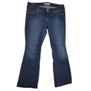 Torrid Women's Mid-Rise Stretch Flare Leg Dark Wash Jeans Size 16 36Wx32.5L EUC